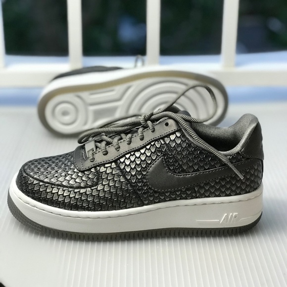 NWT Nike Air Force 1 Upstep PRM Mtls Pewter WMNS - Picture 3 of 8